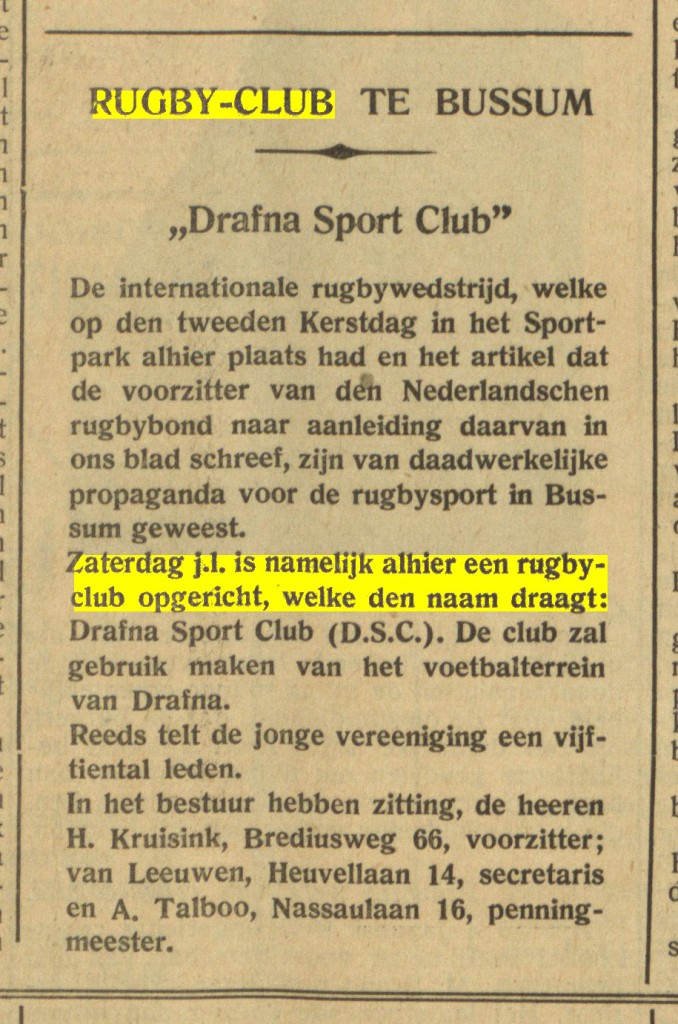 1933-01-17 DBC oprichting